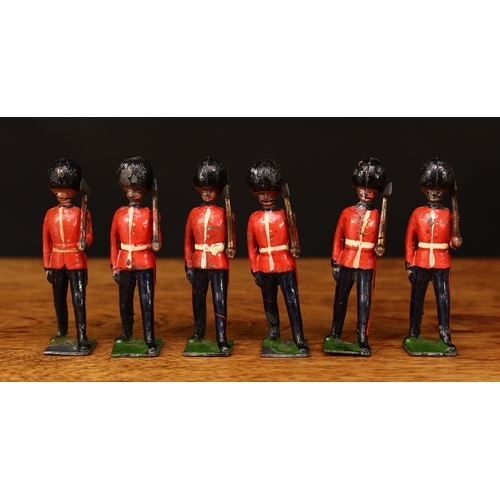 3362 - W Britain (Britains) figures from set No.82 British Soldiers Colours and Pioneers of the Scots Guard... 