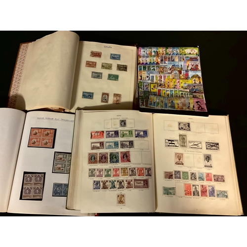 3408 - Stamps - British Commonwealth stamp collections in three packed albums and loose, SG: KGVI Green Sta... 