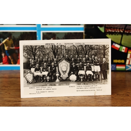 3413 - Sport, Football - an Arsenal Football Club 1930-31 'Holders of English Cup' pictorial cotton souveni... 