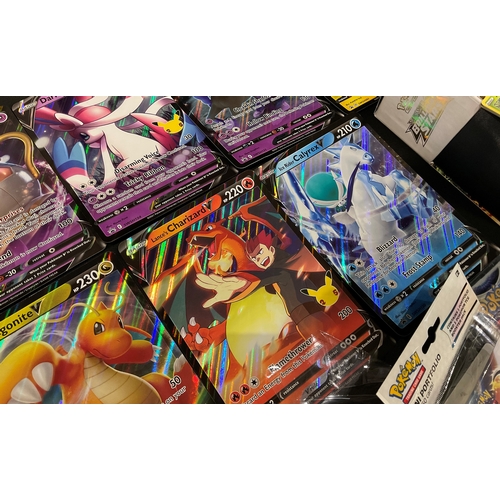 3324 - Pokemon - a collection of Pokemon jumbo oversized promo cards, comprising SWSH021 Poltageist V, SWSH... 