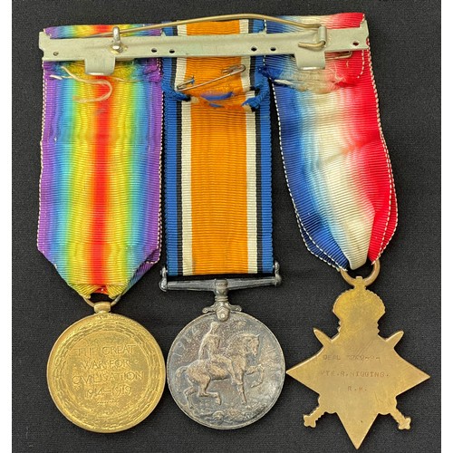 2002 - WW1 British Medal Group comprising of 1914-15 Star, British War Medal 1914-1918 and Victory Medal to... 