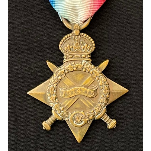 2003 - WW1 British 1914-15 Star to 21 Pte G Burns, Royal Irish Regiment. Complete with ribbon.