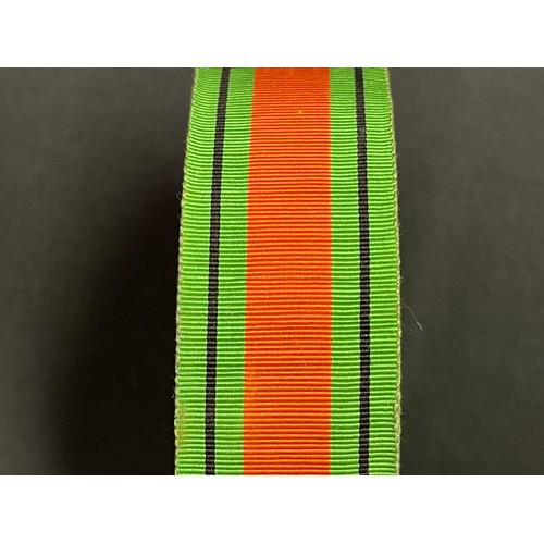 2022 - WW2 British Defence Medal ribbon. Unissued original stock. Two reels each approx. 86 yards in length... 