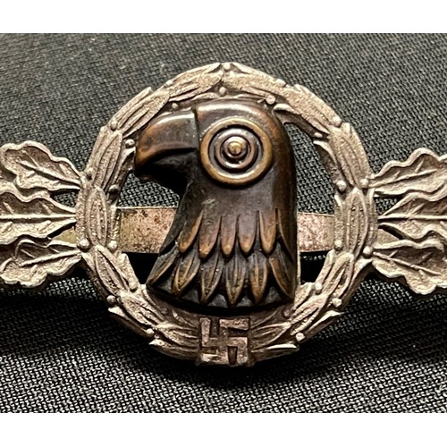 2051 - WW2 Third Reich Luftwaffe Frontflugspange für Aufklärer in Silber - Luftwaffe Reconnaissance Clasp i... 