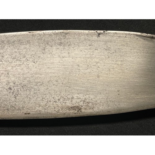 2076 - Nepalese Gurkha Kukri Knife with single edged blade 310mm in length. Marked 