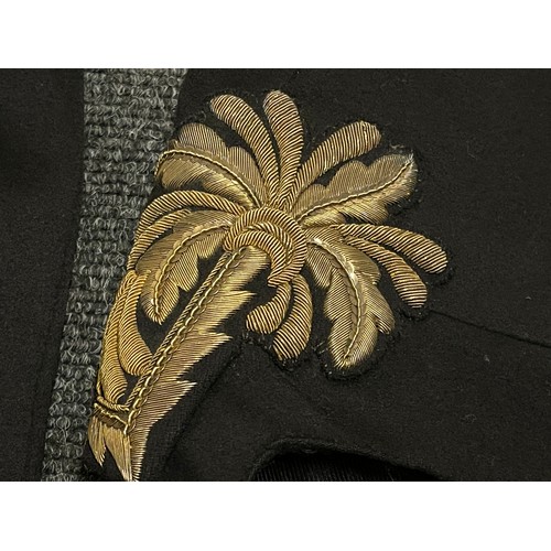 2085 - British Court Dress Jacket with two part construction Kings Crown Buttons. Heavy hand embroidered wi... 