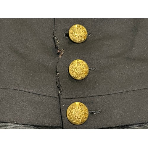 2085 - British Court Dress Jacket with two part construction Kings Crown Buttons. Heavy hand embroidered wi... 