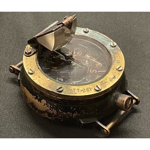 2089 - WW1 British Royal Flying Corps / Army Balloon Observers Wrist Compass. Patt. 261 No 158D. Working or... 