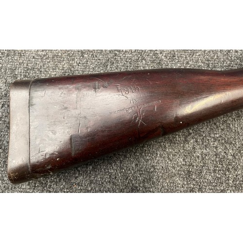 2101 - WW1 British Greener Fencing Musket. Working order. Overall length 161cm. Inspection marks and WD Bro... 