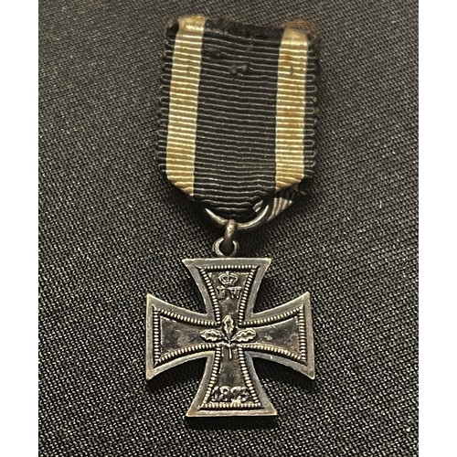 2130 - WW1 Imperial German Collection of Miniature Awards to include: 1870 Iron Cross 2nd Class with ribbon... 