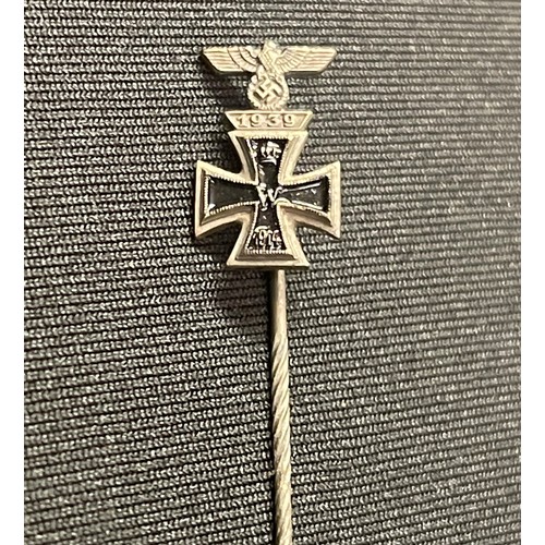 2130 - WW1 Imperial German Collection of Miniature Awards to include: 1870 Iron Cross 2nd Class with ribbon... 