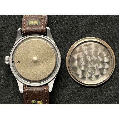 2139 - WW2 British Watch, Wrist, Waterproof by Timor. One of the so called Dirty Dozen Swiss watches order ... 