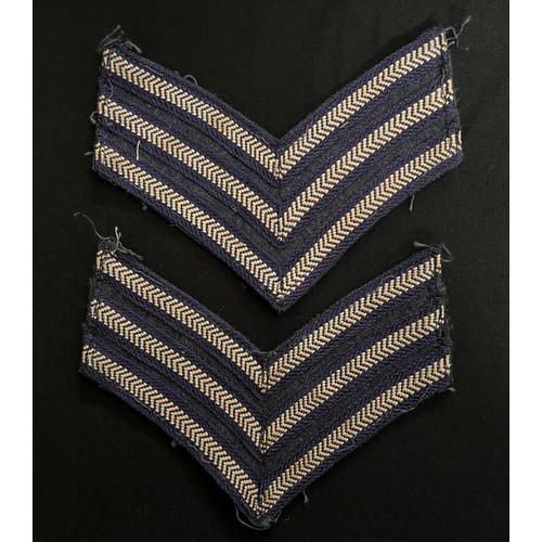 2143 - WW2 British RAF Corporals rank stripes x 19 and Sgt's Rank Stripes x 4, LAC's insignia x 9, Albatros... 