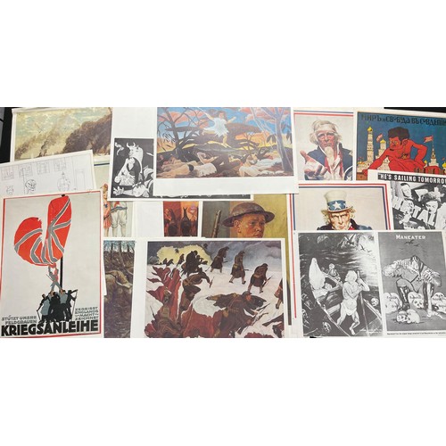 2152 - Reproduction WW2 British Allied and German Posters dating from the 1970's which were issued with 