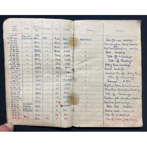 2154 - RAF Log Books to Pilot Officer Benson Railton Metcalf Freeman. RAF Log Books to a British RAF Office... 