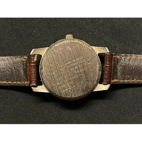 2179 - WW2 US Navy Type A-D Wristwatch Korean War Era with a Japanese Movement. Complete with leather strap... 