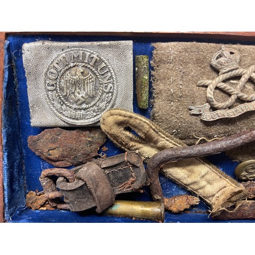 2186 - WW2 British Arnhem Operation Market-Garden Relics Finds. Recovered in 1984 by a Veteran of the Battl... 