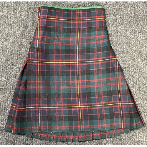 2188 - British Kilt No.4 Camerons, Other Ranks and Active Service Half Khaki Cover. Kilt has makers label f... 