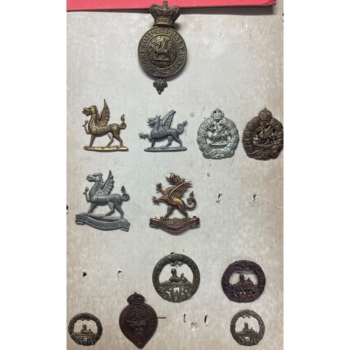 2195 - A collection of approx. 120 British Cap badges to include: Royal Artillery, Queen Own Yeomanry, Inis... 