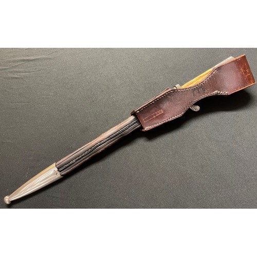 2219 - WW2 Third Reich Gendarmerie Police Side Arm. Single edged fullered blade 330mm in length, maker mark... 