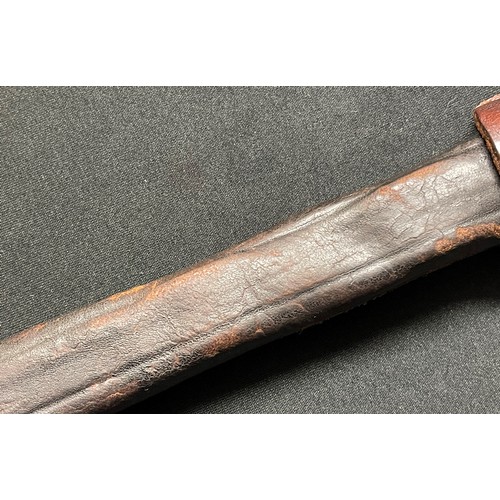 2219 - WW2 Third Reich Gendarmerie Police Side Arm. Single edged fullered blade 330mm in length, maker mark... 