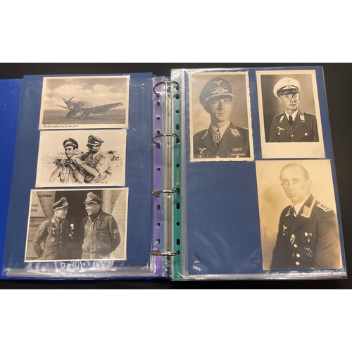 2222 - WW2 Third Reich Collection of Photographs and Portrait Postcards. A good quality collection of image... 