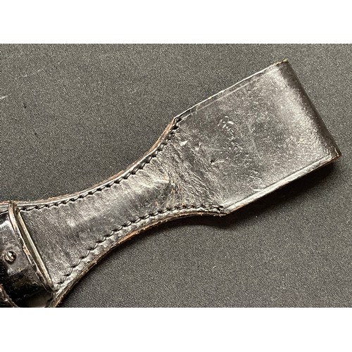 2225 - WW2 Third Reich Dress Bayonet with single edged plated fullered blade 252mm in length. No makers mar... 