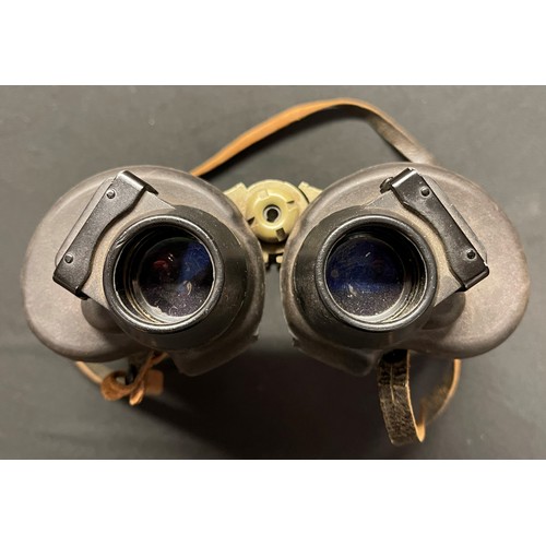 2231 - WW2 Third Reich Kreigsmarine U Boat issue 7 x 50 Binoculars. Maker code marked 