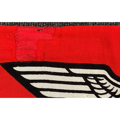 2232 - WW2 Third Reich Reichsdienstflagge. Size 80cm x 135cm. Kriegsmarine Eagle M acceptance stamp. Maker ... 