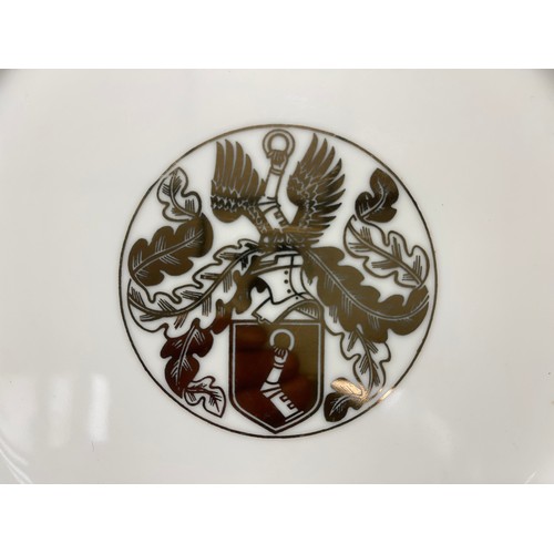 2233 - REPRODUCTION WW2 Third Reich Ceramic Presentation Plate with the coat of arms of Hermann Goring to t... 