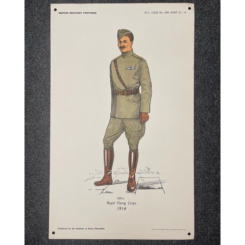 2235 - Post war British Army Institute of Education Posters. Each measure 50cm x 31cm. Holes at corners for... 