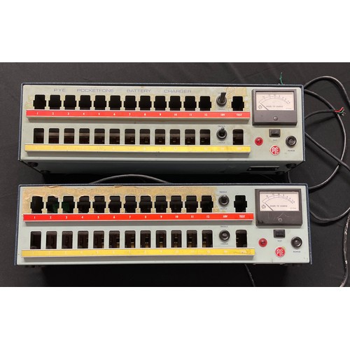 2258 - Police Pye Pocketphone Radio Battery recharging points x 2. And a Motorola Charging station. (3)