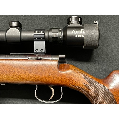 2288 - Anschutz Model 1420 .22 Long Rifle Cal Bolt action rifle serial no 325664. Fitted with a Moderator. ... 