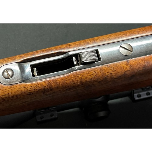 2288 - Anschutz Model 1420 .22 Long Rifle Cal Bolt action rifle serial no 325664. Fitted with a Moderator. ... 