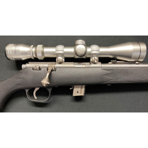 2289 - Marlin Model 880 Stainless Steel .22LR Cal Bolt Action Rifle Serial no 01252691. Fitted with a Moder... 