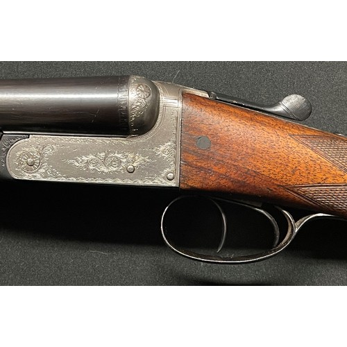 2295 - Thomas Bland 12 Bore Double Barrel Side by Side Shotgun. No serial number. Top rib marked 