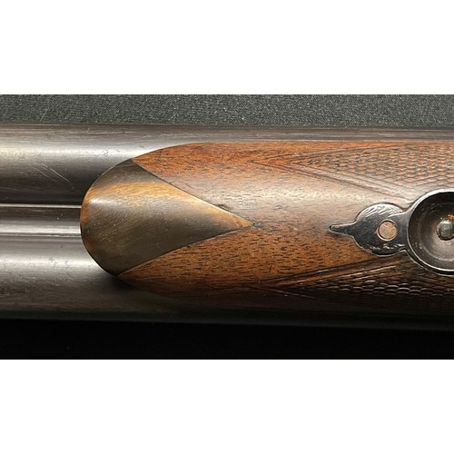 2295 - Thomas Bland 12 Bore Double Barrel Side by Side Shotgun. No serial number. Top rib marked 