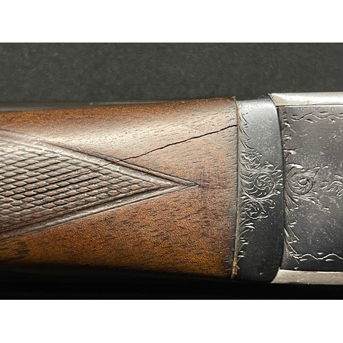 2295 - Thomas Bland 12 Bore Double Barrel Side by Side Shotgun. No serial number. Top rib marked 