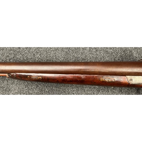 2304 - 6 Bore Percussion Cap double barrel side by side muzzle loading Punt Shotgun with 102cm long barrels... 