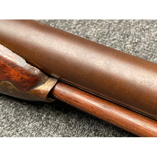 2304 - 6 Bore Percussion Cap double barrel side by side muzzle loading Punt Shotgun with 102cm long barrels... 