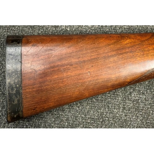 2305 - 12 Bore Double Barrel Hammer Shotgun by W Richards of Liverpool, serial number 25774. 764mm long bar... 