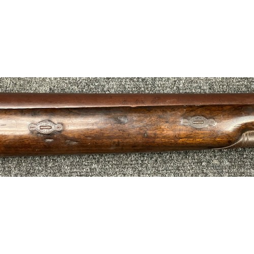 2307 - 9 Bore Percussion Cap Muzzle Loading Single Barrel Shotgun with 101cm long barrel. No makers mark or... 