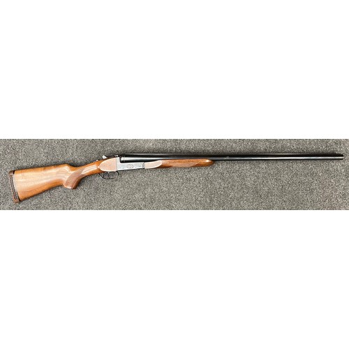 2308 - 10 Bore Zabala Model LP71 Side by Side Shotgun. Serial number 188752. 812mm long barrels. Overall le... 