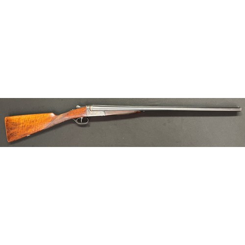 2315 - AYA 12 Bore Side by Side Shotgun serial number 484403. Ejector. Double trigger. 713mm long barrels. ... 