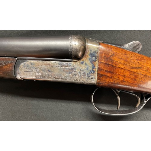 2315 - AYA 12 Bore Side by Side Shotgun serial number 484403. Ejector. Double trigger. 713mm long barrels. ... 