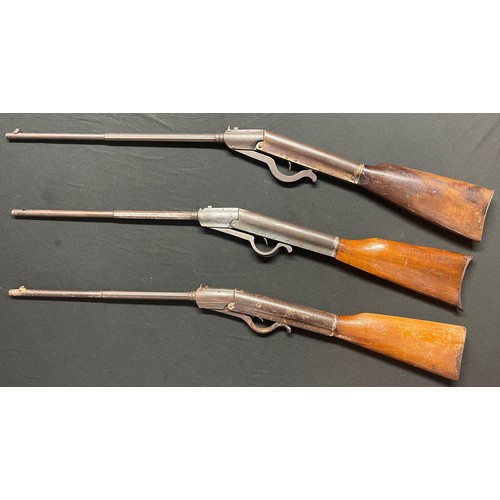 2327 - Three Gem .177 Cal Air Rifles: all with 477mm long barrels, overall lengths 82cm to 84cm, two in wor... 