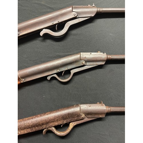 2327 - Three Gem .177 Cal Air Rifles: all with 477mm long barrels, overall lengths 82cm to 84cm, two in wor... 