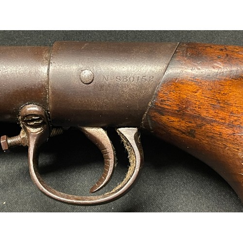 2329 - Lincoln Jeffries .177 cal Air Rifle serial number S80152. Working order. Barrel length 480mm. Overal... 