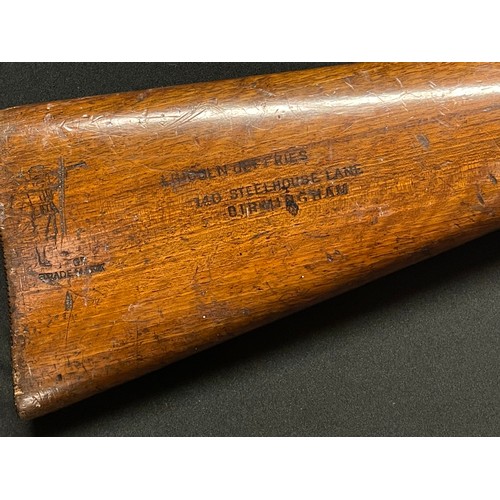 2329 - Lincoln Jeffries .177 cal Air Rifle serial number S80152. Working order. Barrel length 480mm. Overal... 