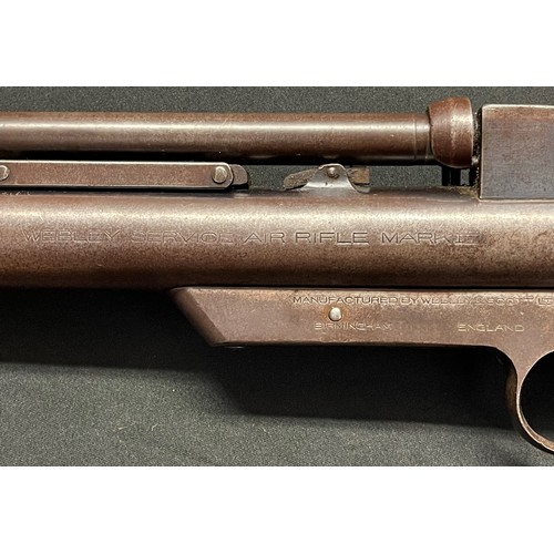 2331 - Webley .177 Service Rifle Mark II. Serial number S255. Working order. Barrel length 655mm. Overall l... 